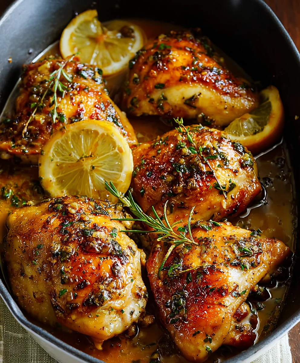 Easy Baked Lemon Butter Chicken Recipe