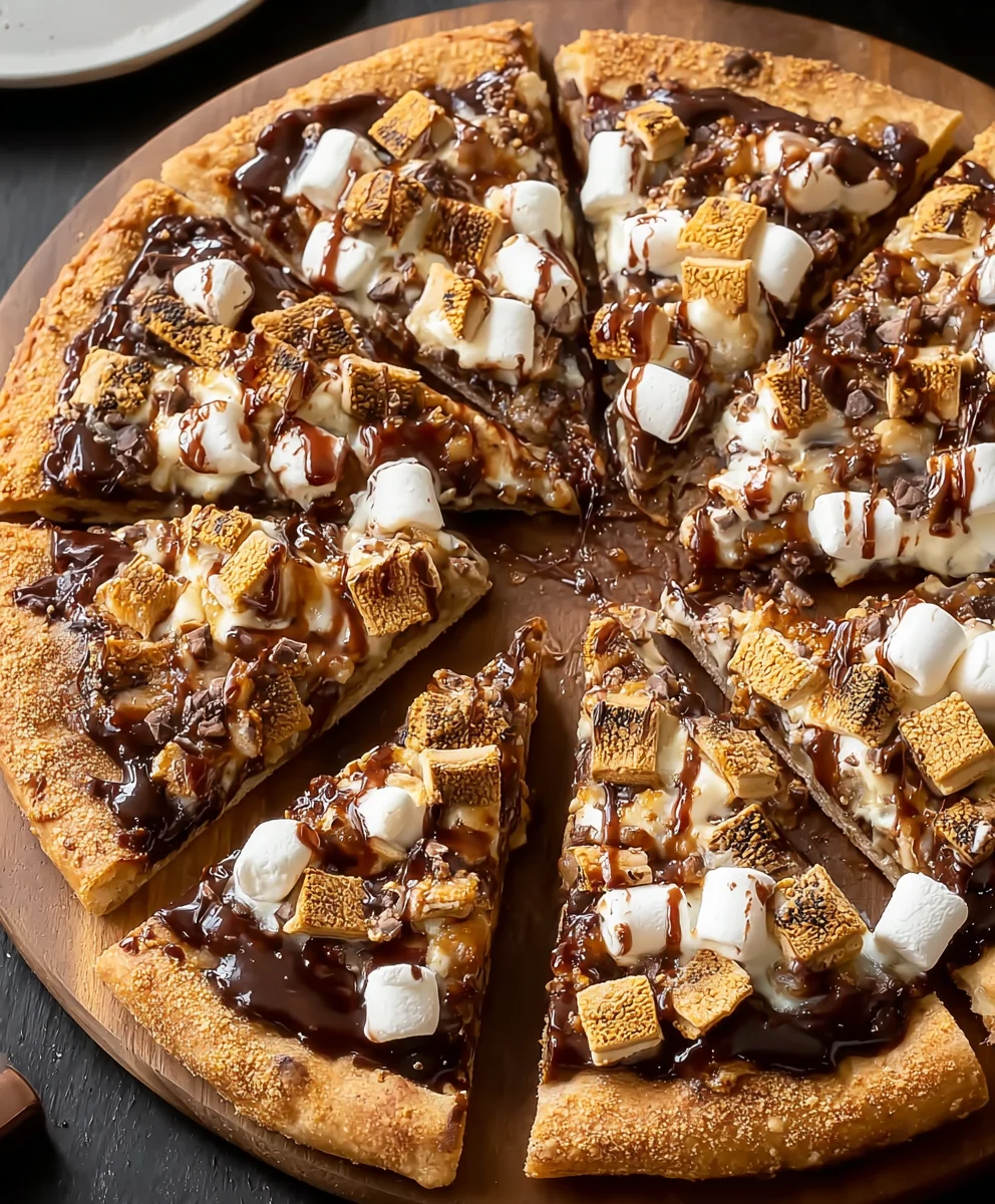 Easy Smores Pizza Recipe - Dessert Lovers Delight