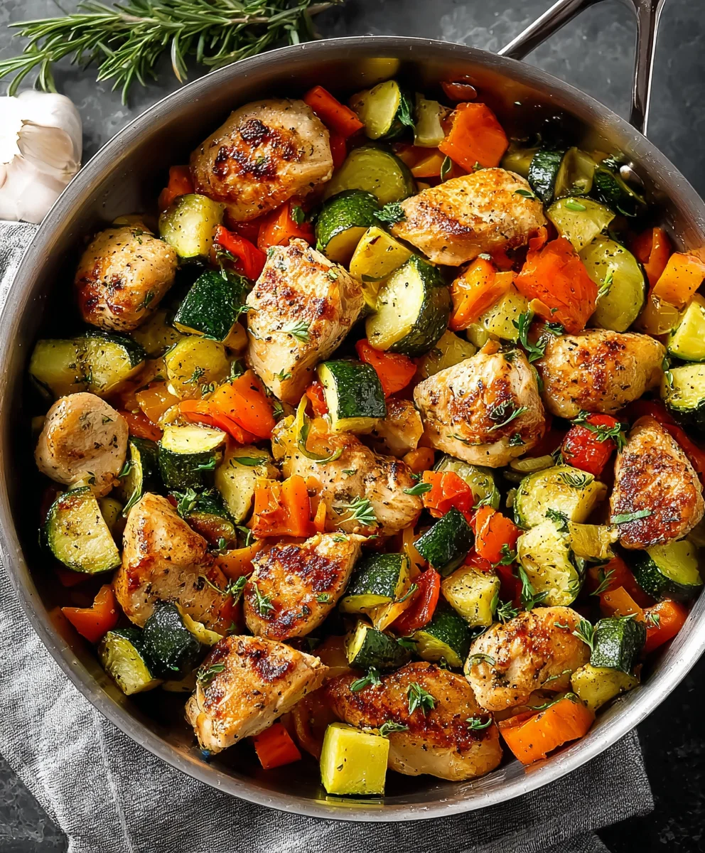 Easy Chicken and Vegetable Skillet Recipe