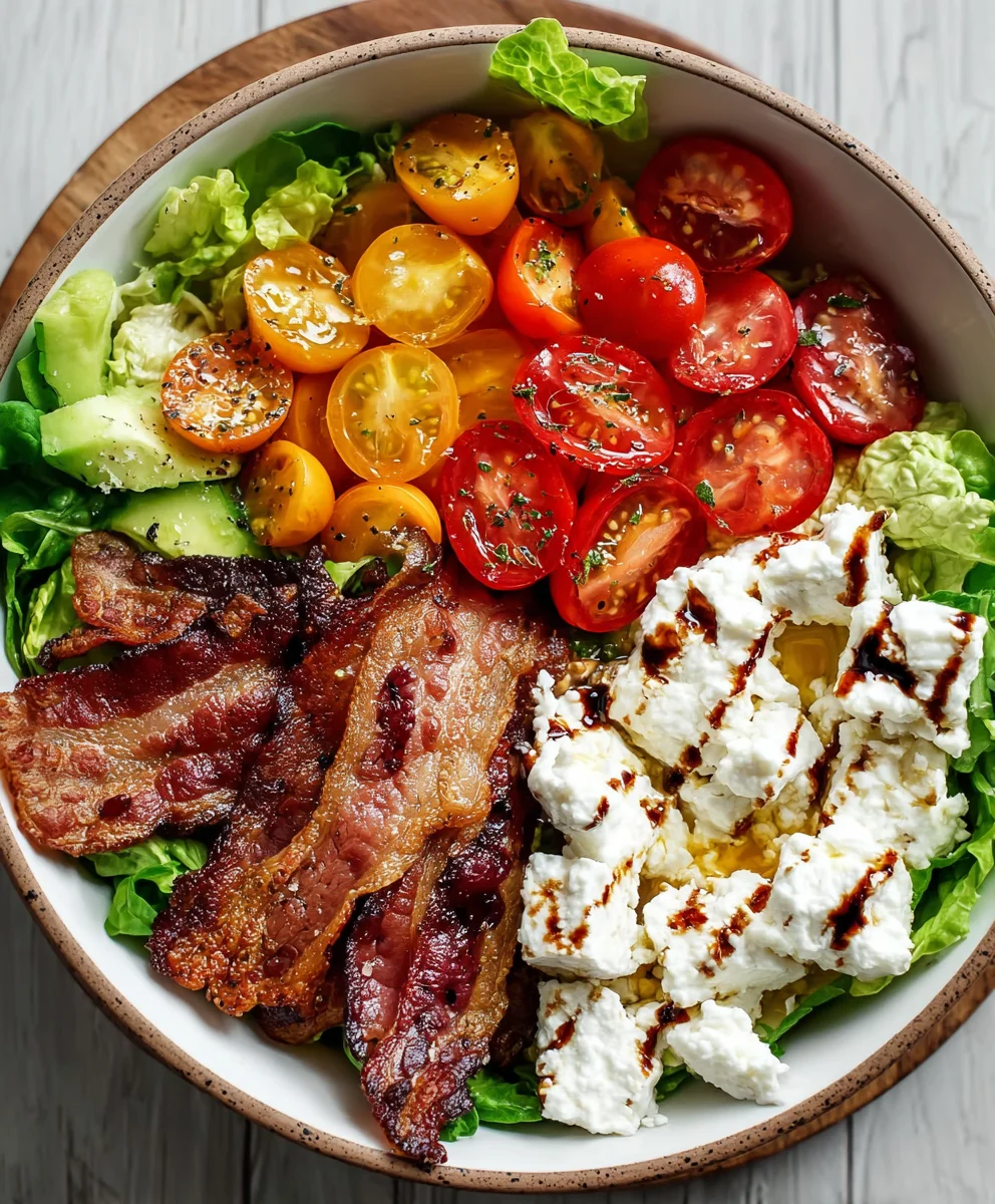 BLT Cottage Cheese Bowl-Healthy Lunch Idea