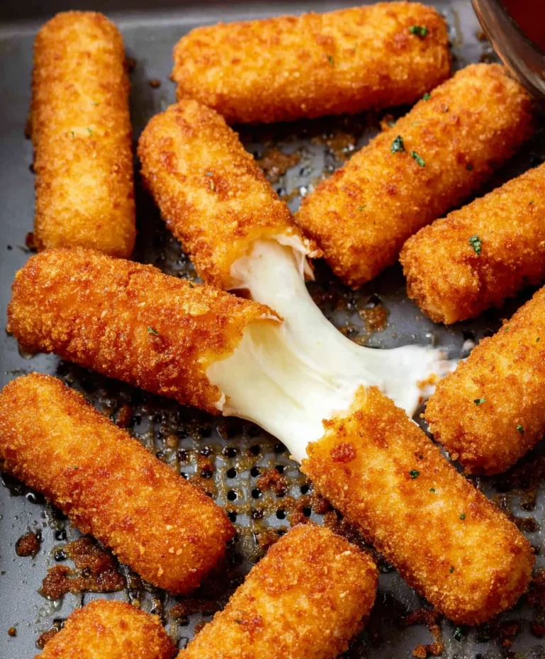 Crispy Air Fryer Mozzarella Sticks- Easy Recipe