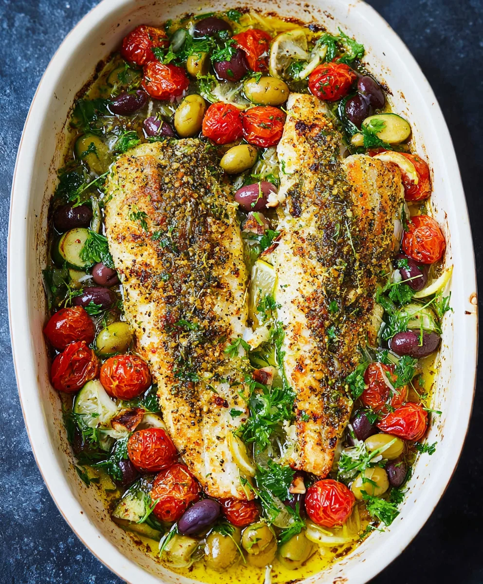 Easy Mediterranean Baked Fish Recipe