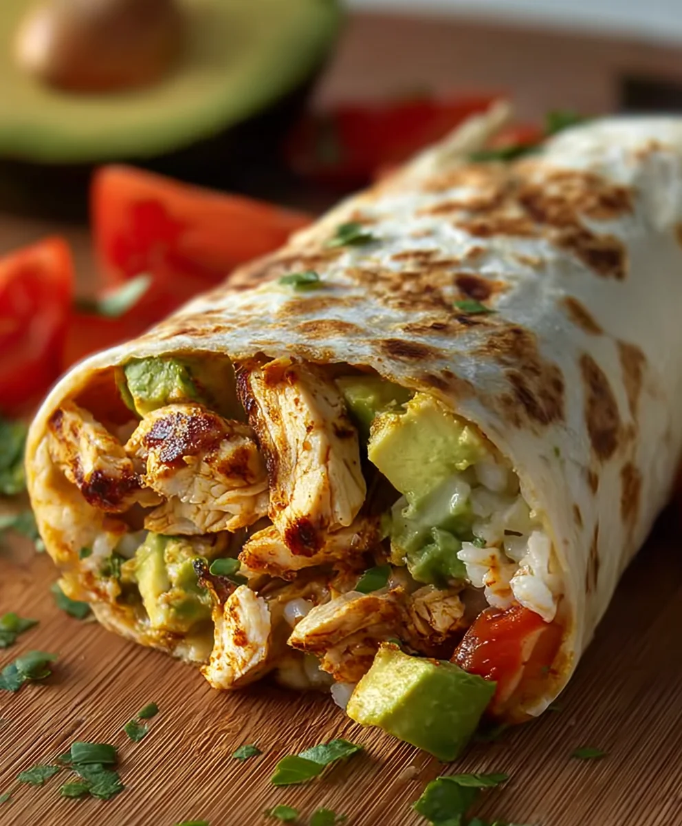 Easy Chicken Avocado Wrap Recipe - Quick Lunch Idea