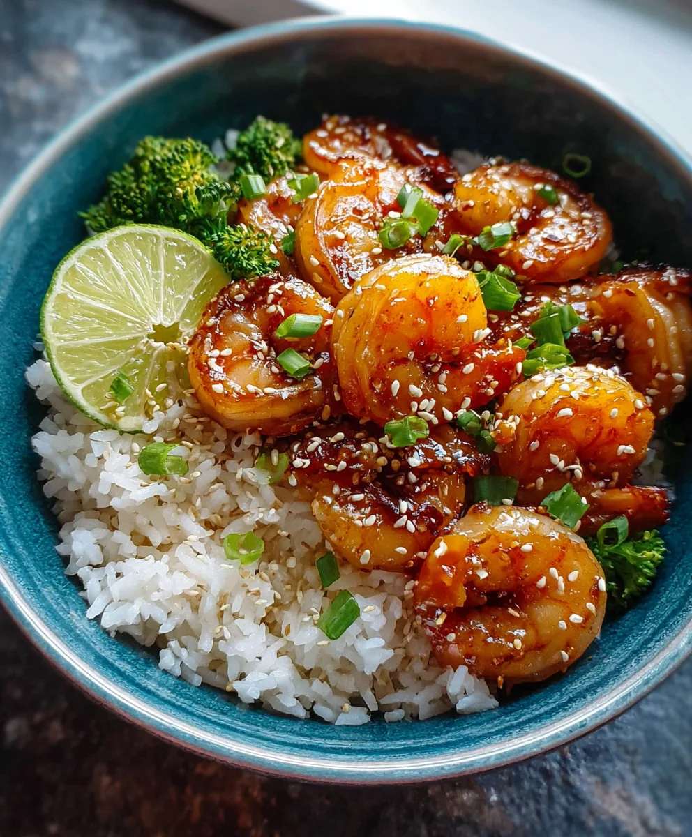 Honey Garlic Shrimp Bowls - Easy Weeknight Dinner