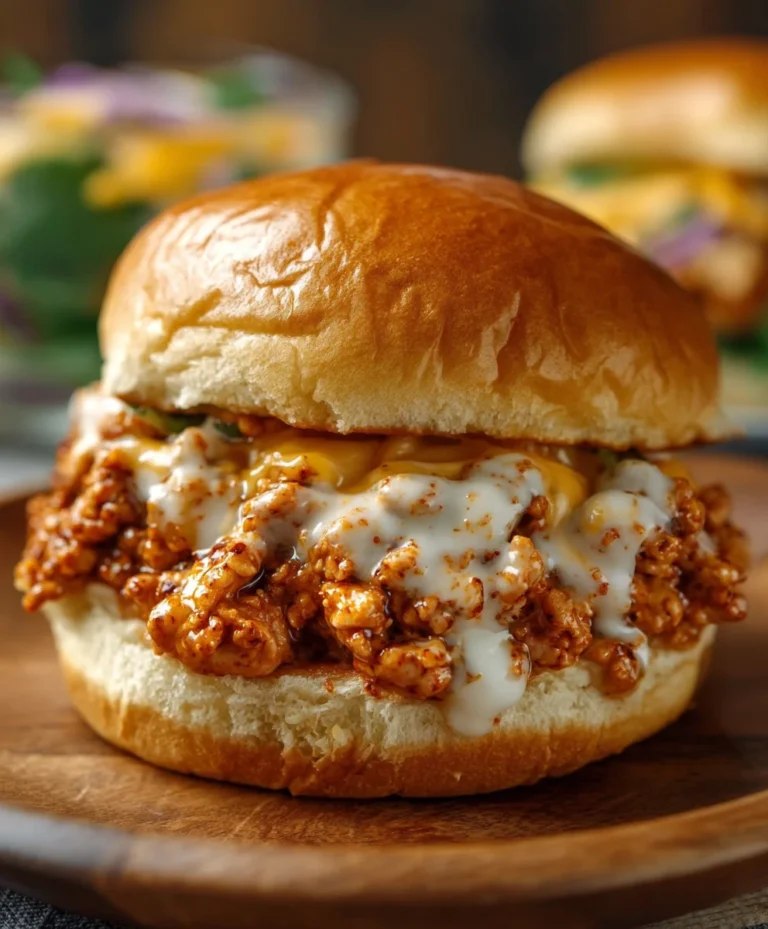 Cajun Chicken Sloppy Joes – Creamy Cheese Sauce Recipe