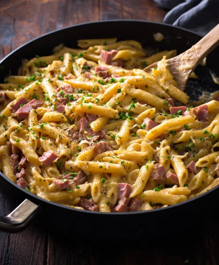 One Pot Beef Beef Ham Penne Skillet Easy Dinner