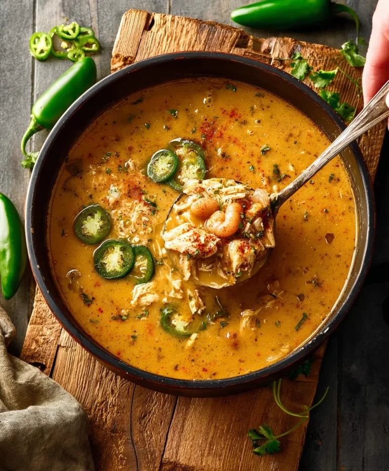 Spicy Cajun White Chicken Chili-Easy & Flavorful