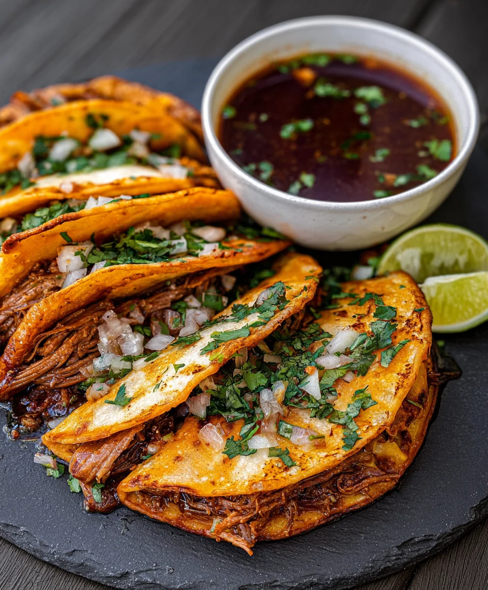 Authentic Birria Quesatacos with Consomé Recipe