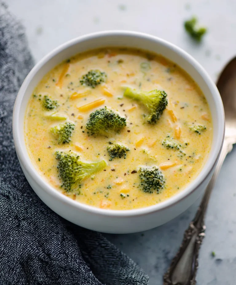 Creamy Cheddar Broccoli Soup Recipe – Easy Comfort Food