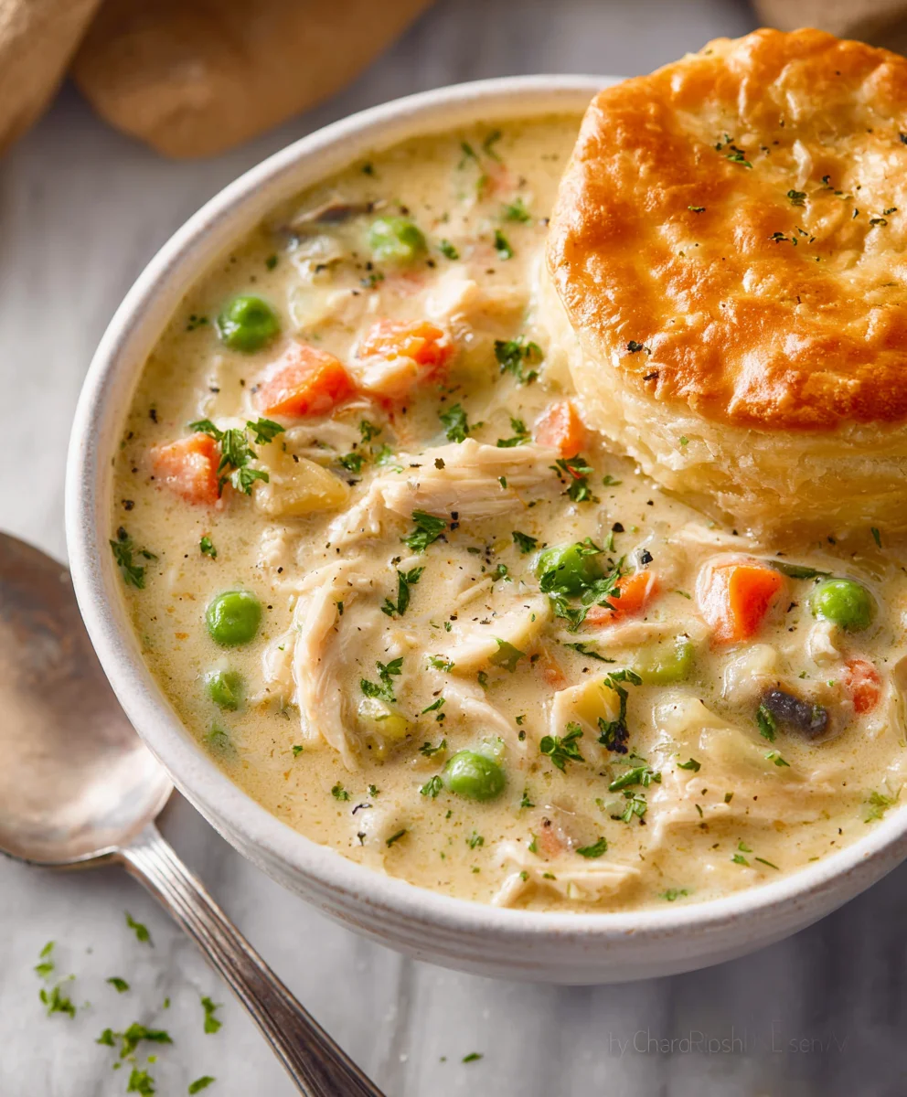Easy Chicken Pot Pie Soup Recipe - Cozy & Delicious