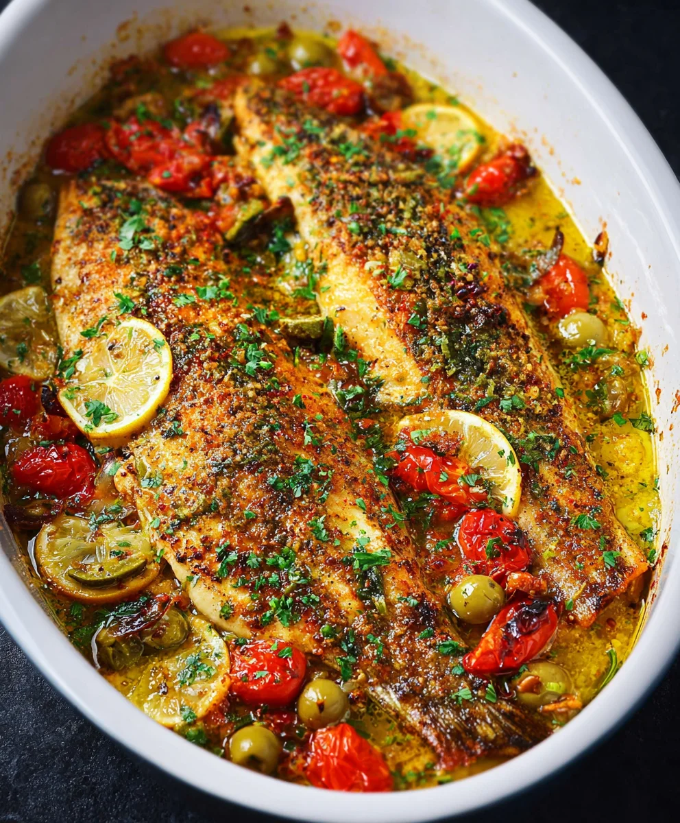 Easy Mediterranean Baked Fish Recipe