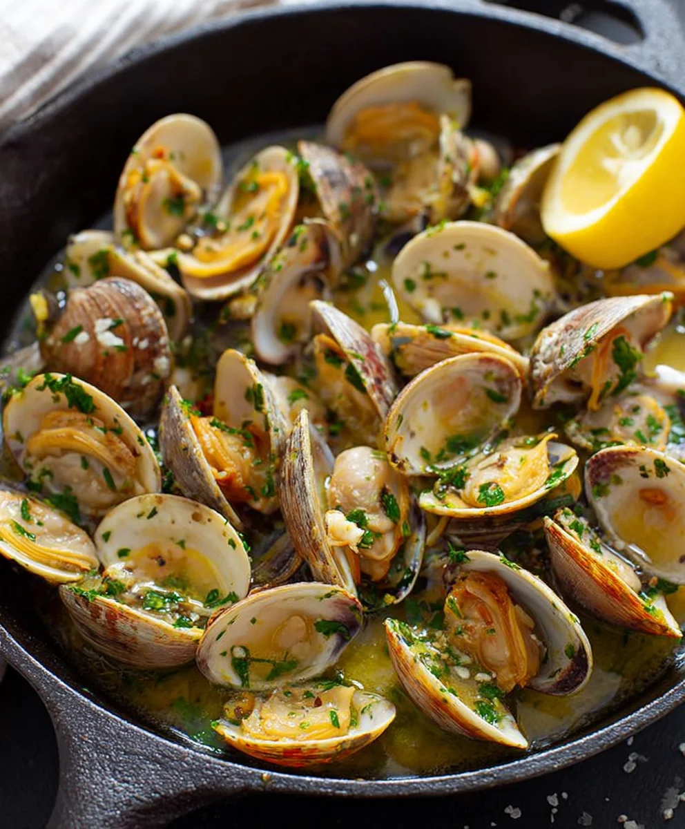 Garlic Butter Beef Sauteed Clams- Easy Recipe