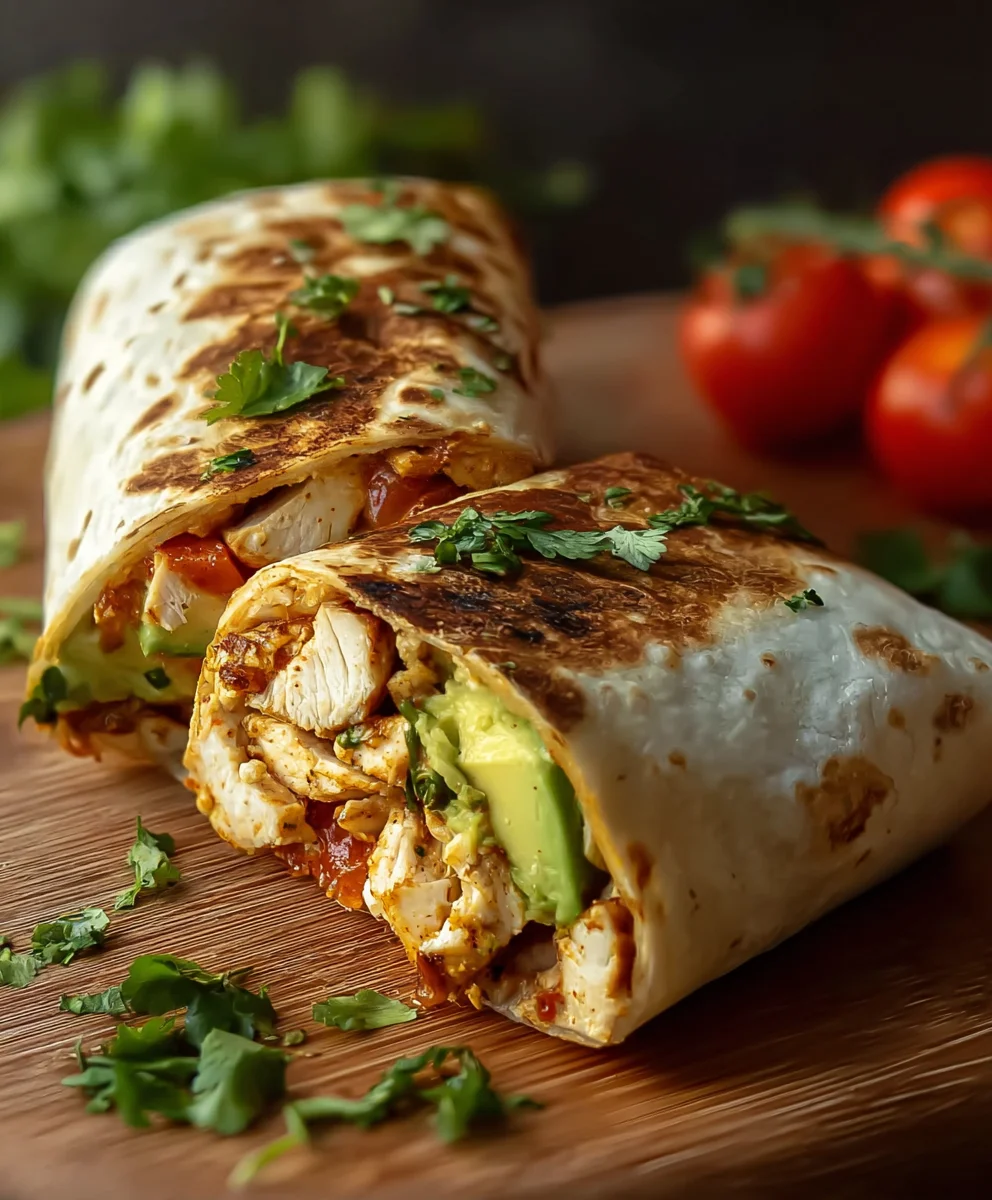 Easy Chicken Avocado Wrap Recipe - Quick Lunch Idea