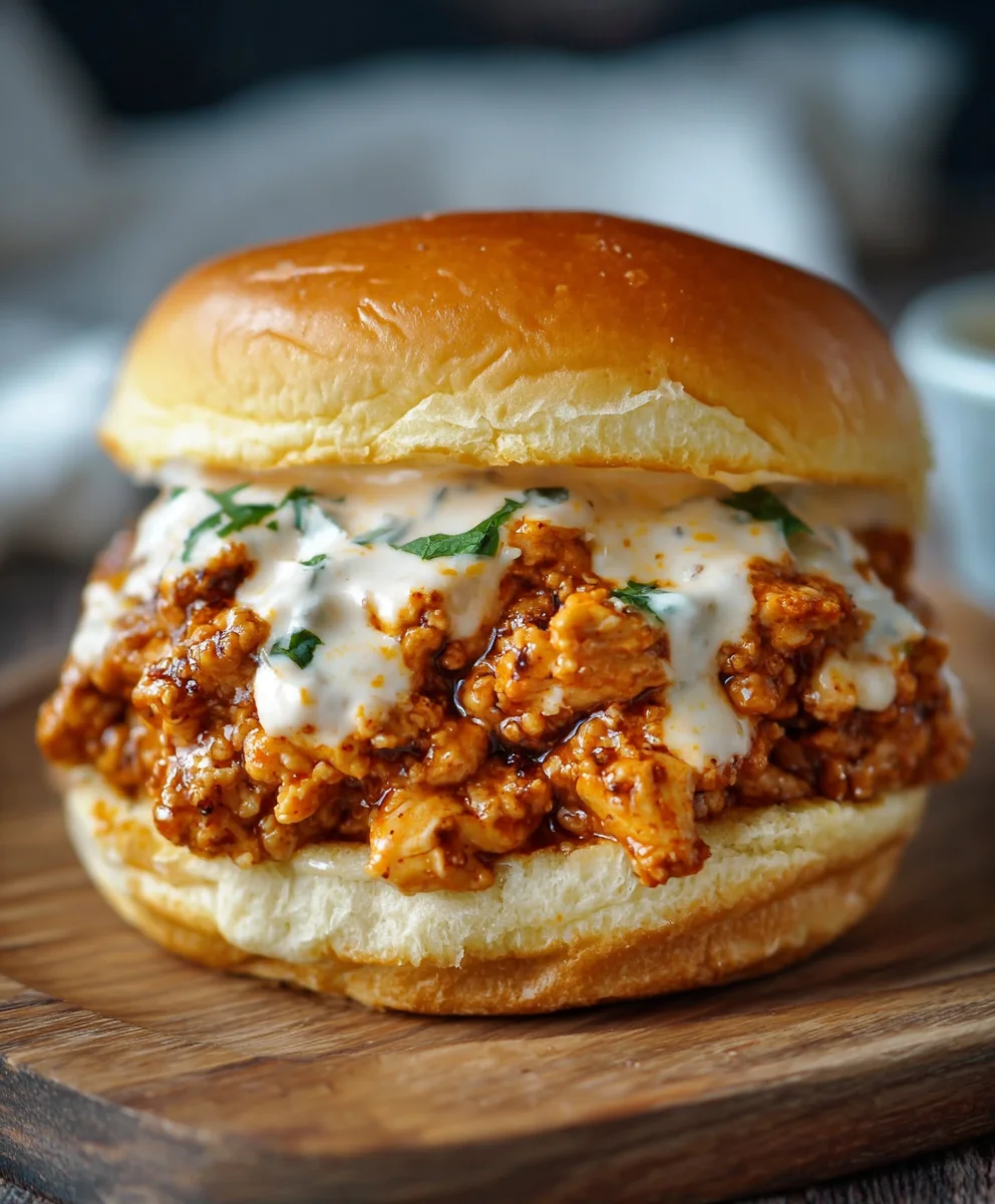 Cajun Chicken Sloppy Joes - Creamy Cheese Sauce Recipe