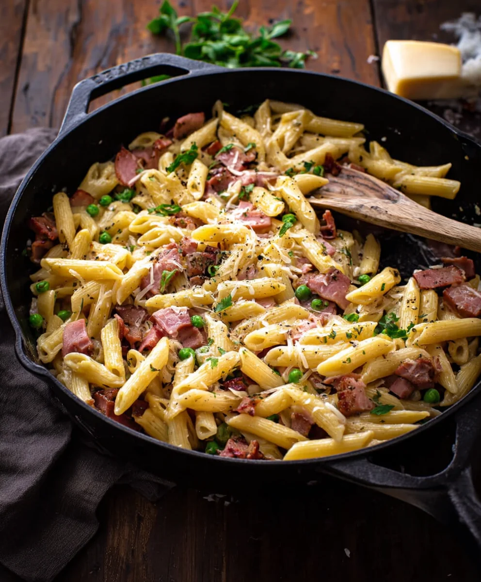 One Pot Beef Beef Ham Penne Skillet Easy Dinner