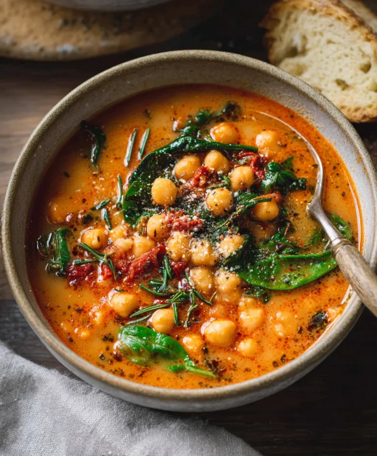 Hearty Tuscan Garbanzo Bean Soup Recipe