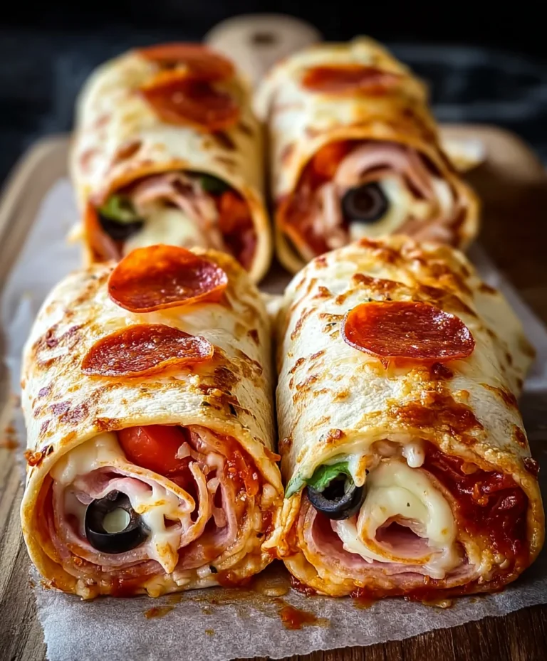 Easy Baked Beef Pizza Wraps – Quick & Delicious Meal