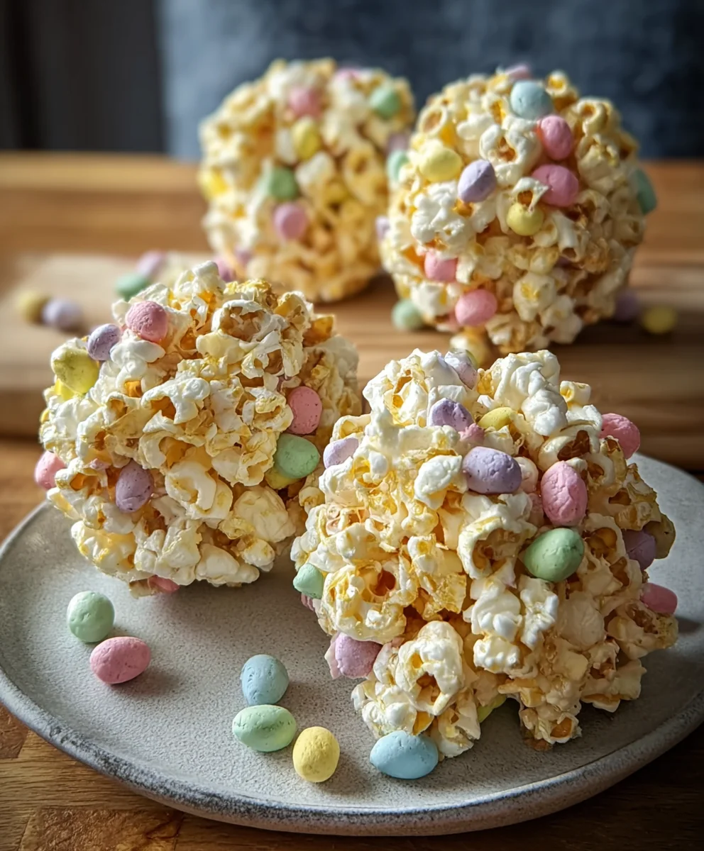 Easter Popcorn Balls-Easy Spring Treat