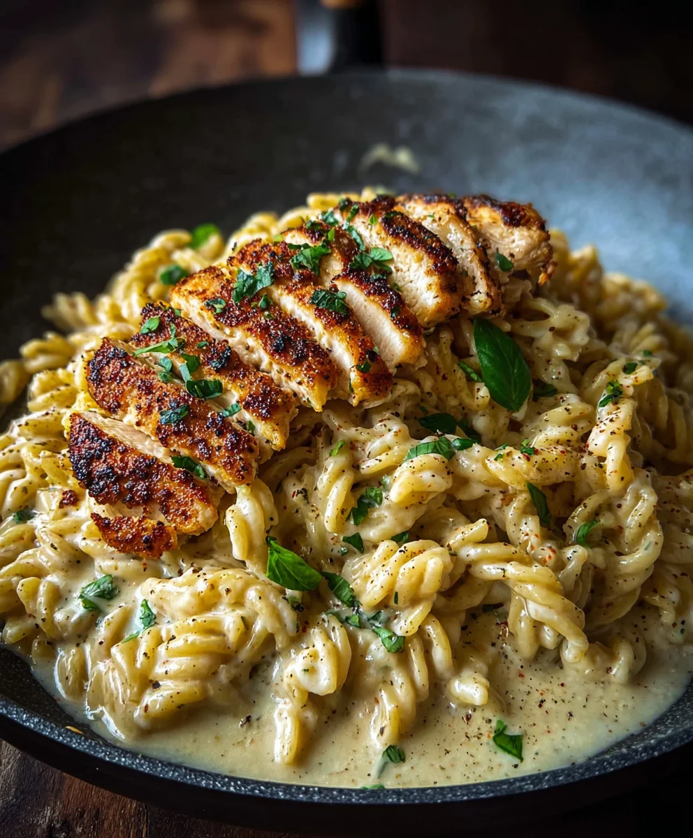 Creamy Chicken Garlic Parmesan Pasta Recipe