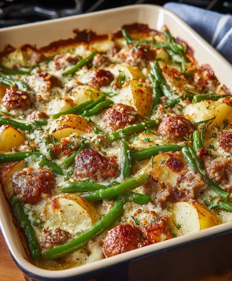 Beef Green Bean Potato Casserole – Easy Dinner