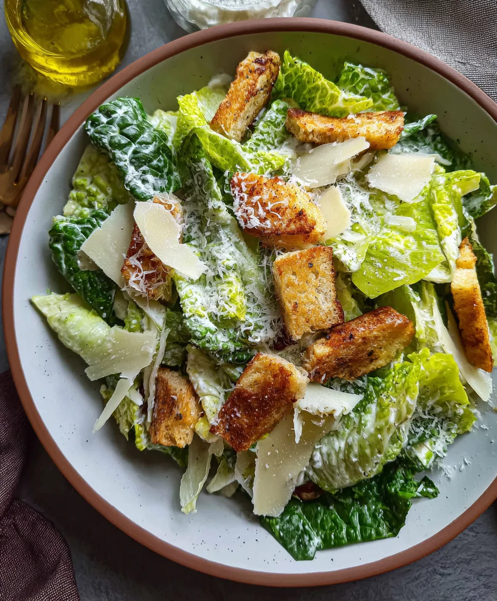 Easy Vegetarian Caesar Salad Recipe - Quick & Flavorful