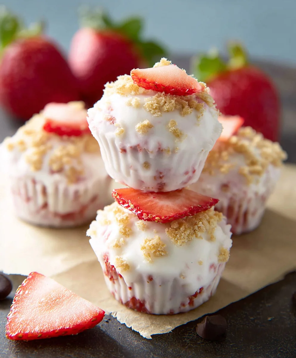 Easy Strawberry Yogurt Bites - Delicious Healthy Snack