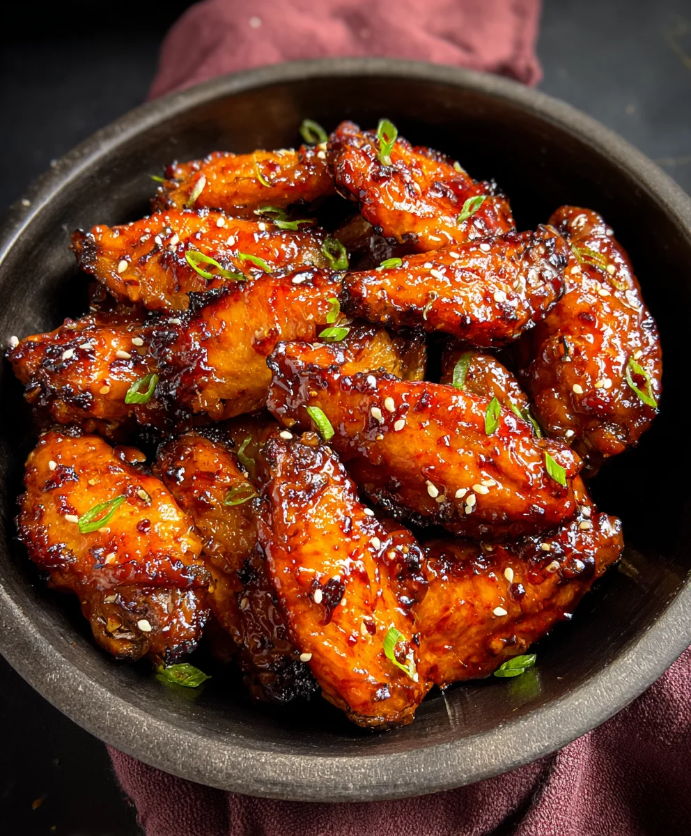 Juicy Honey Garlic Chicken Wings-Easy Recipe