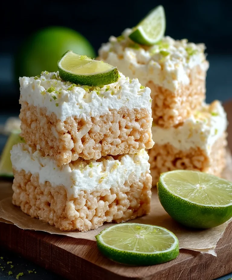 Key Lime Pie Rice Treats-Zesty No-Bake Dessert