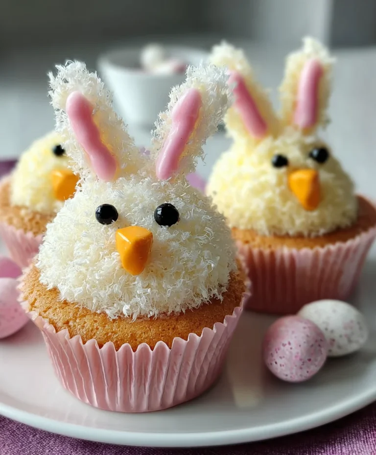 Easter Bunny Chick Cupcakes-Cute Festive Treats