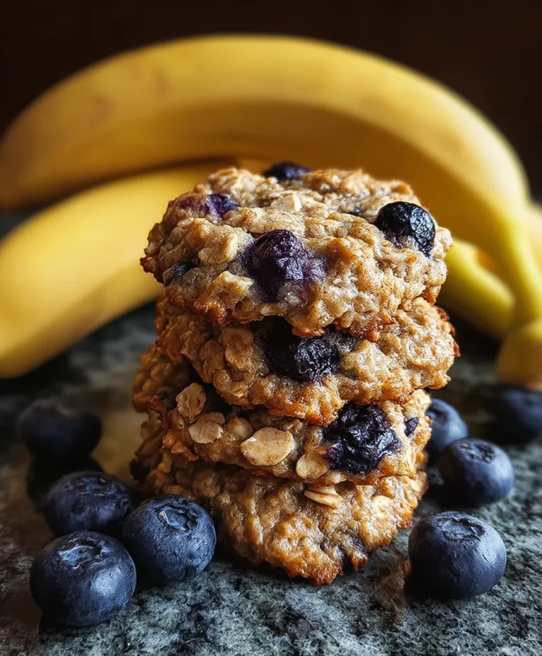 Banana Blueberry Breakfast Cookies-Easy Healthy Treat
