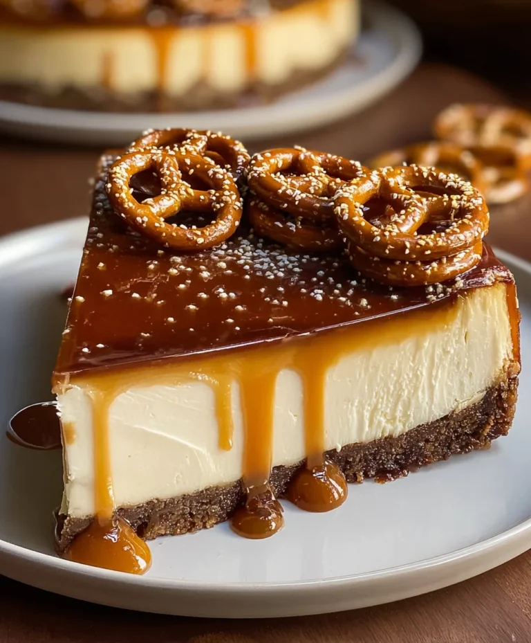 Salted Caramel Pretzel Cheesecake- Irresistible Dessert