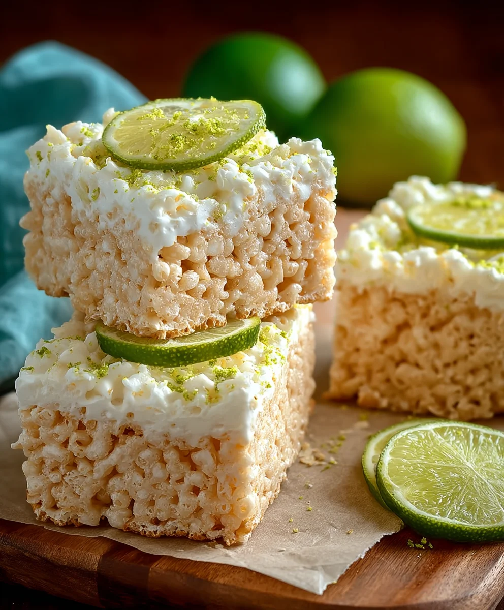 Key Lime Pie Rice Treats-Zesty No-Bake Dessert