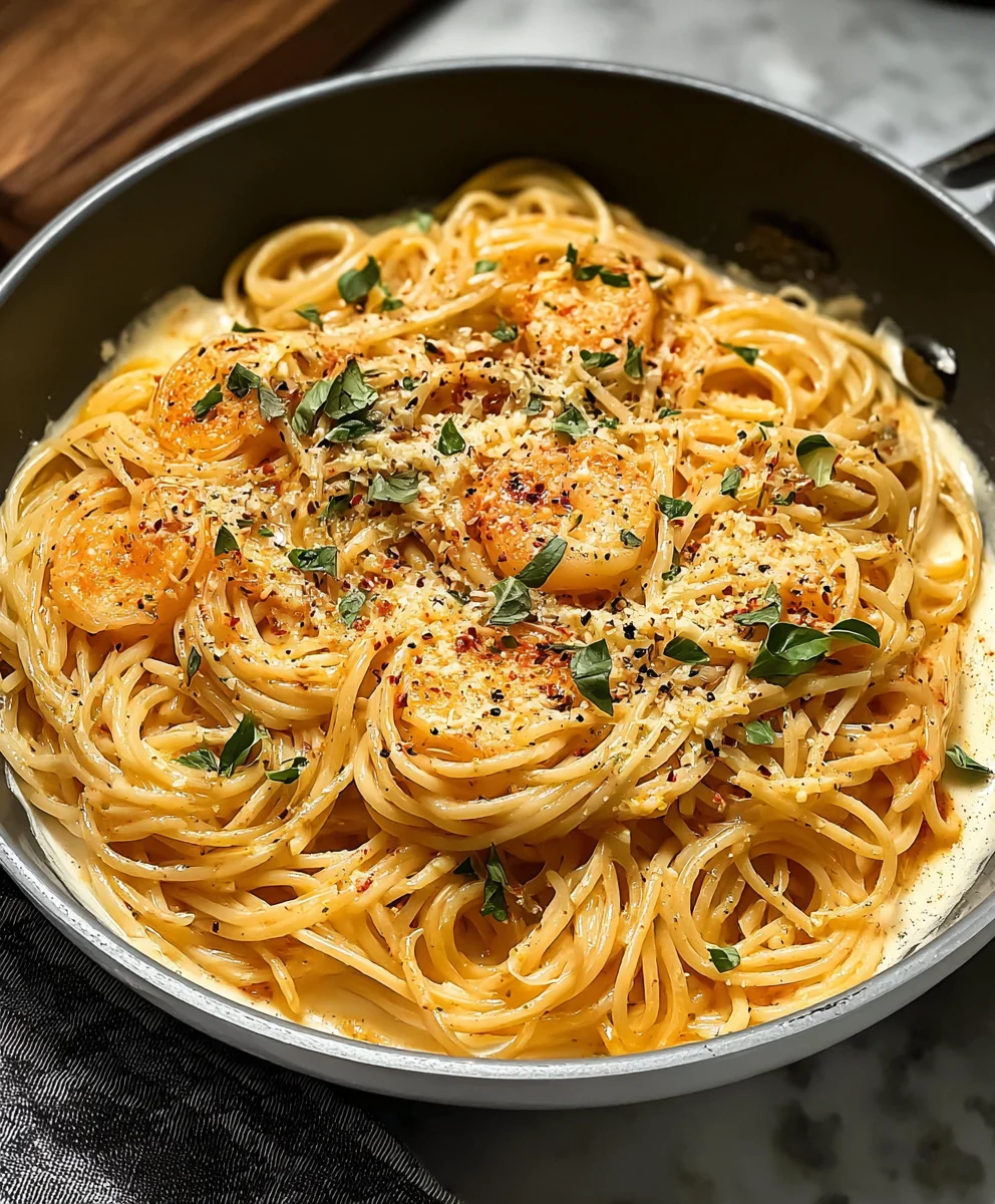 Cheesy Garlic Parmesan Spaghetti - Easy & Delicious