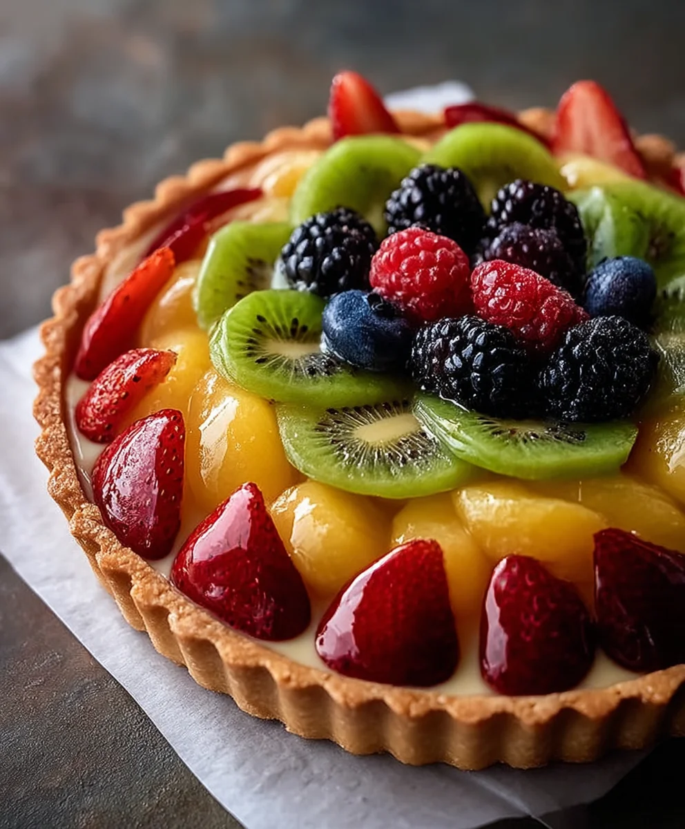 Fresh Fruit Tart Recipe- Easy & Delicious Dessert
