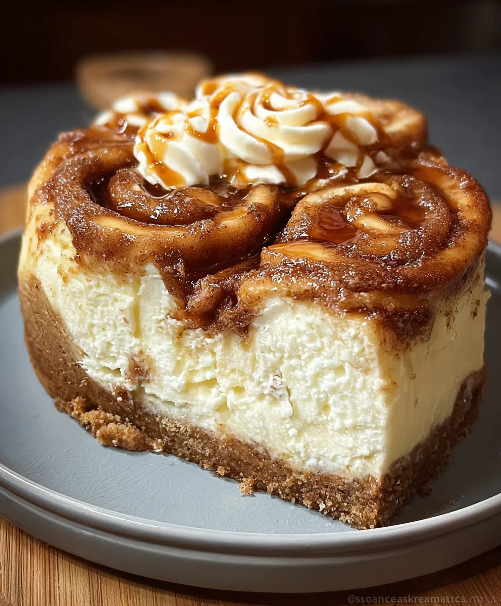 Cinnamon Roll Honeybun Cheesecake Dream Dessert