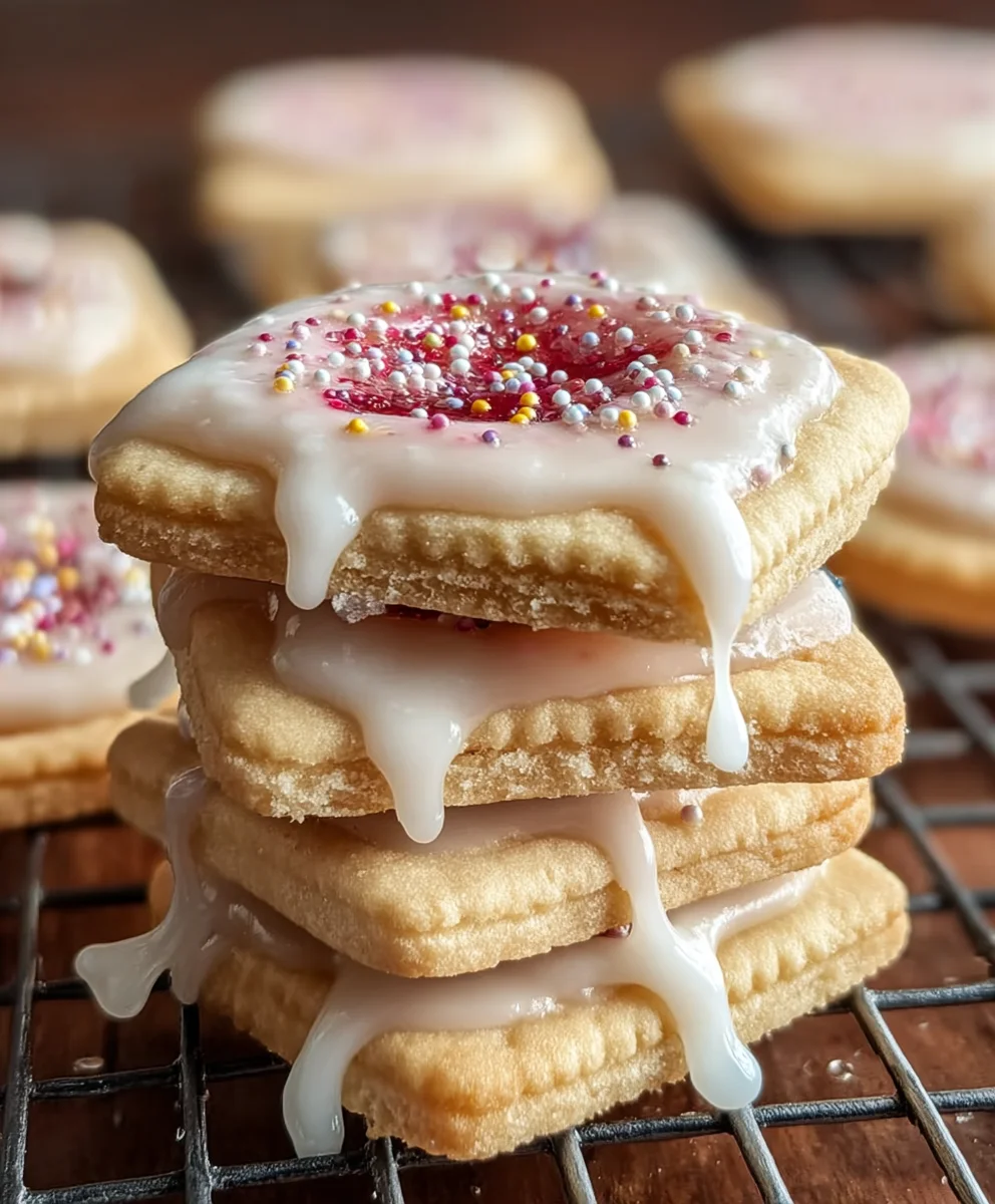 Frosted Pop-Tart Cookies- Easy Fun Dessert