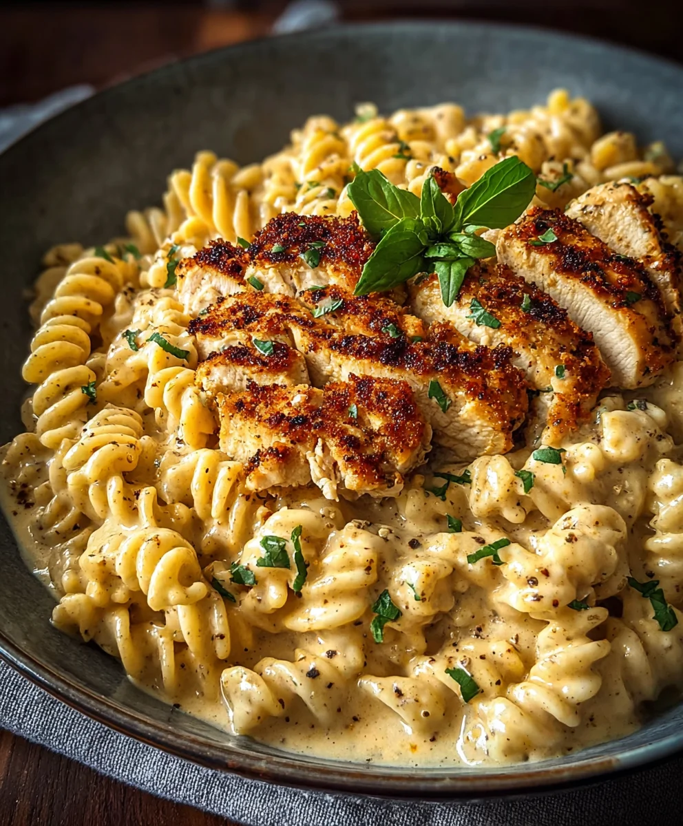 Creamy Chicken Garlic Parmesan Pasta Recipe