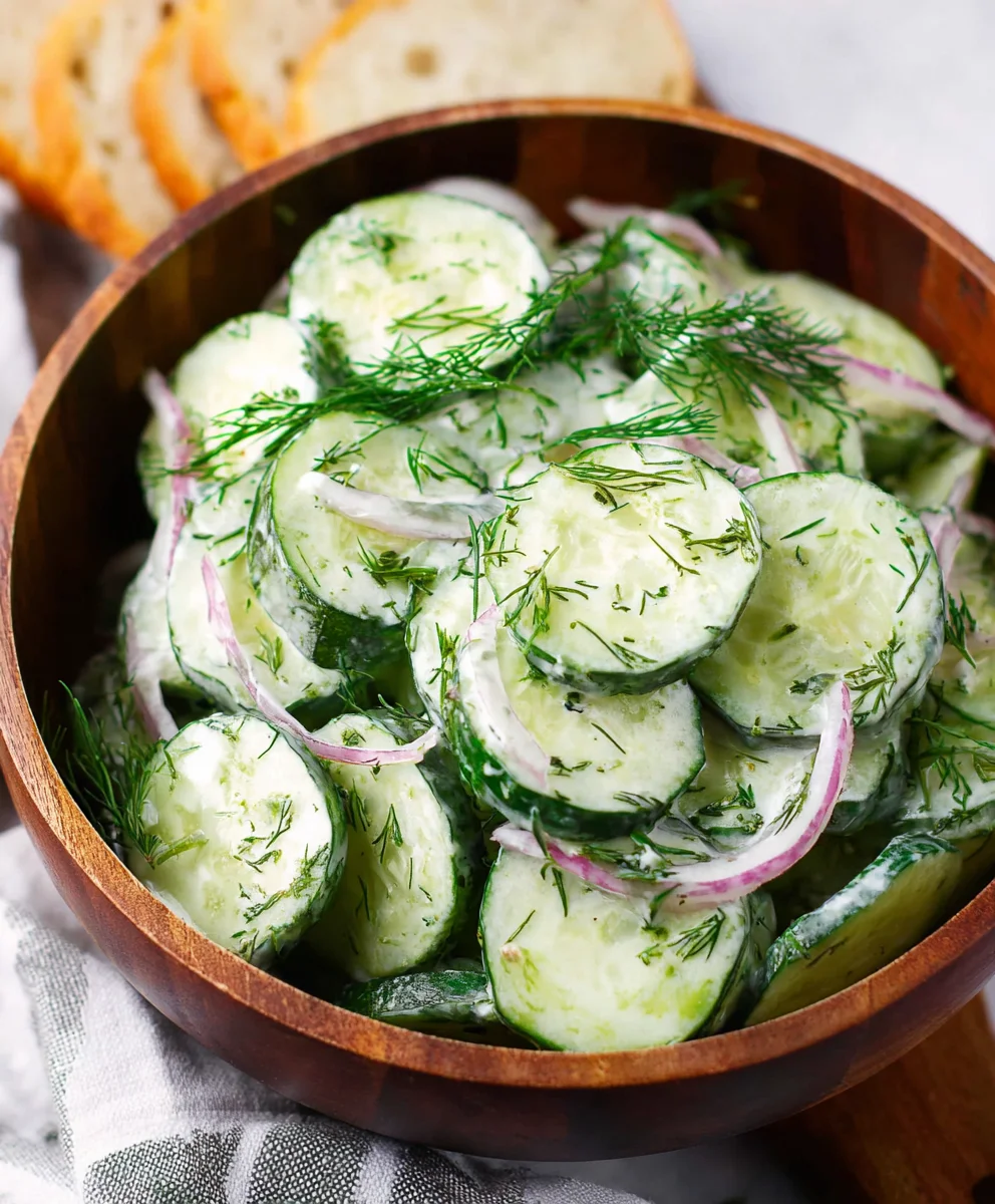 Simple Cucumber Dill Salad - Fresh & Flavorful Recipe