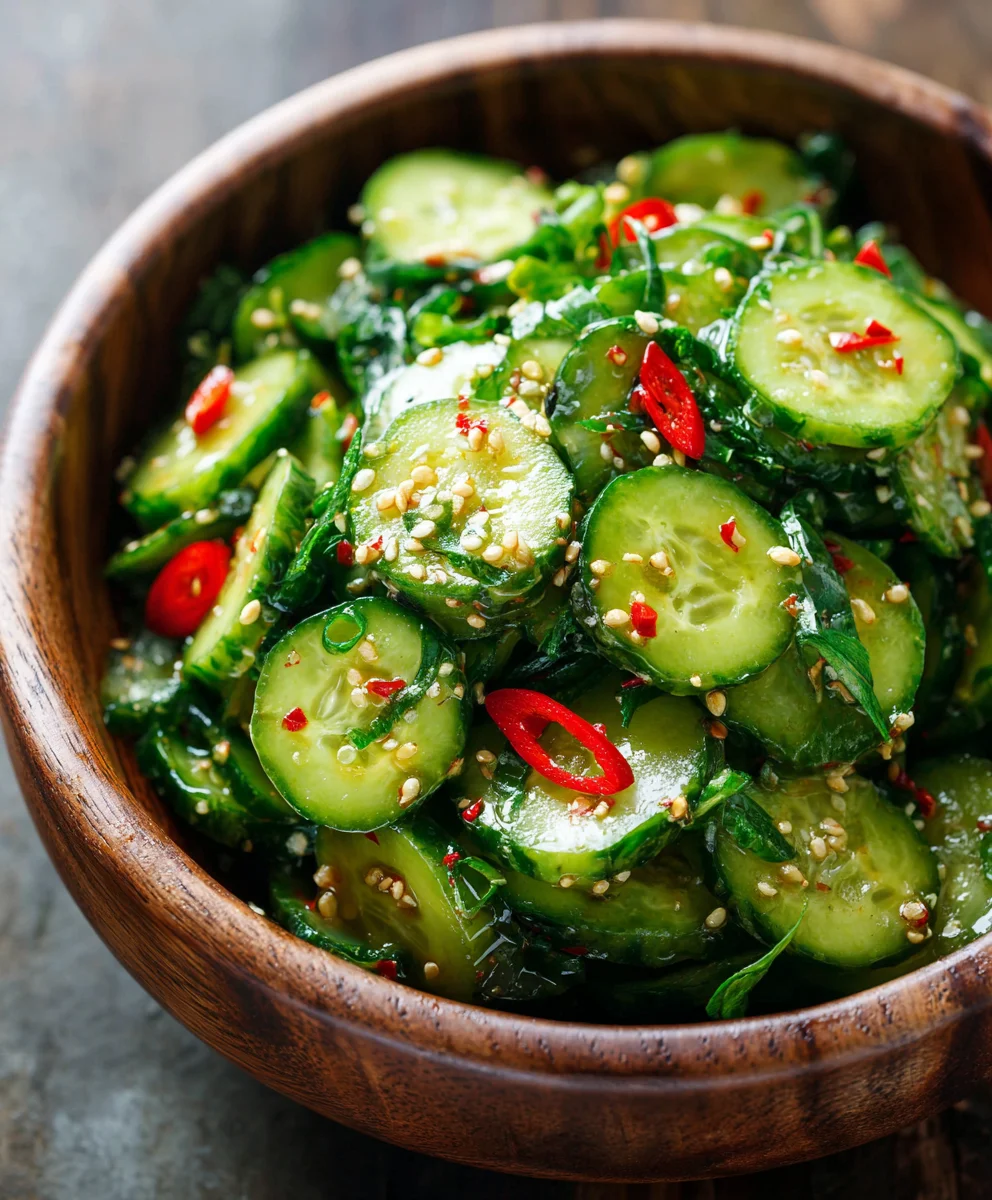 Easy Asian Cucumber Salad- Refreshing & Quick Recipe