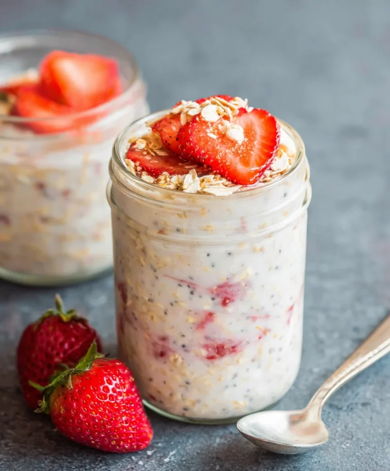 Strawberry Cheesecake Overnight Oats – Easy Breakfast Treat