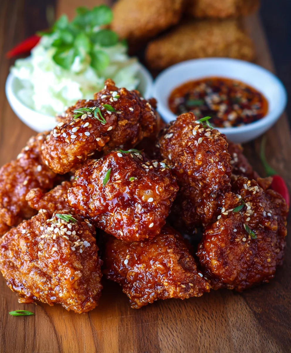 Korean Fried Chicken Recipe-Yangnyeom Style