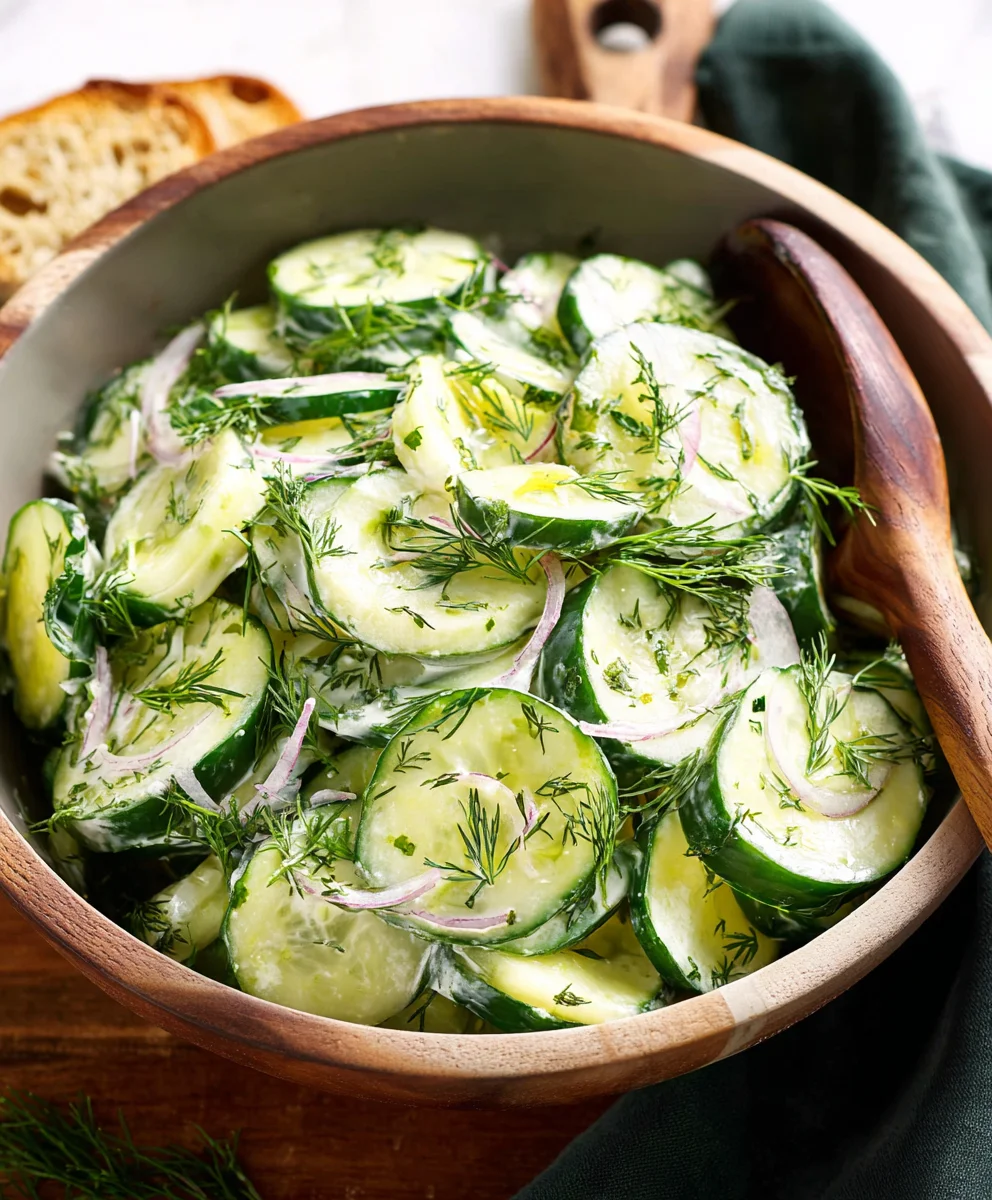 Simple Cucumber Dill Salad - Fresh & Flavorful Recipe