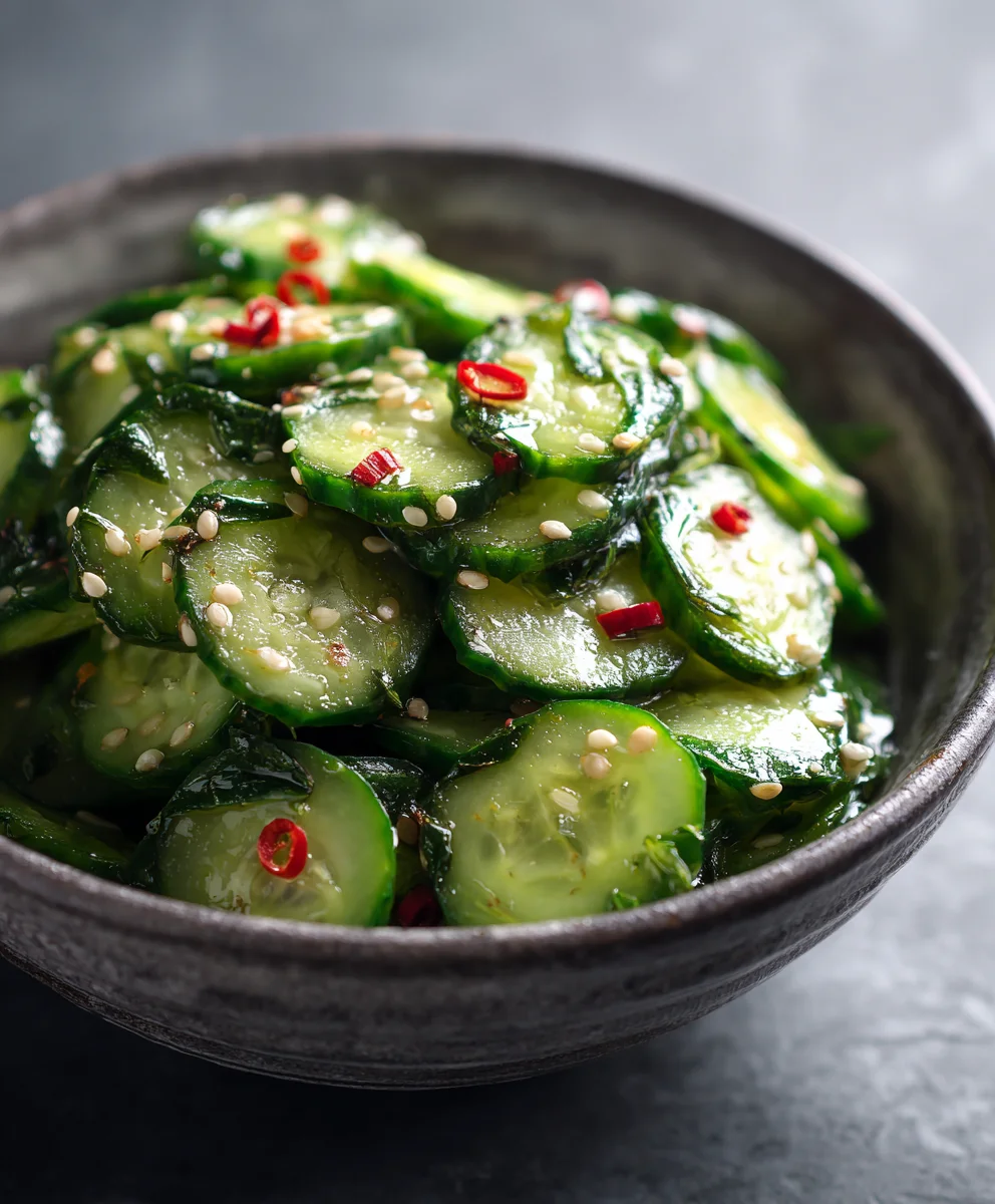 Easy Asian Cucumber Salad- Refreshing & Quick Recipe