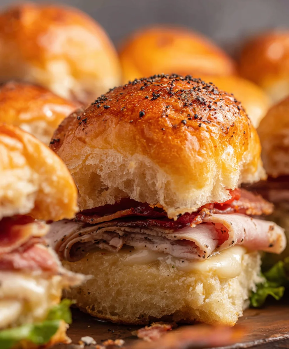 Easy Baked Beef Club Sliders - Deliciously Simple