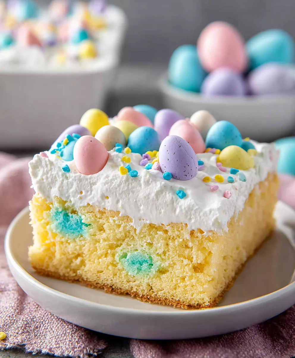 Easy Easter Poke Cake Recipe- Delicious Spring Dessert