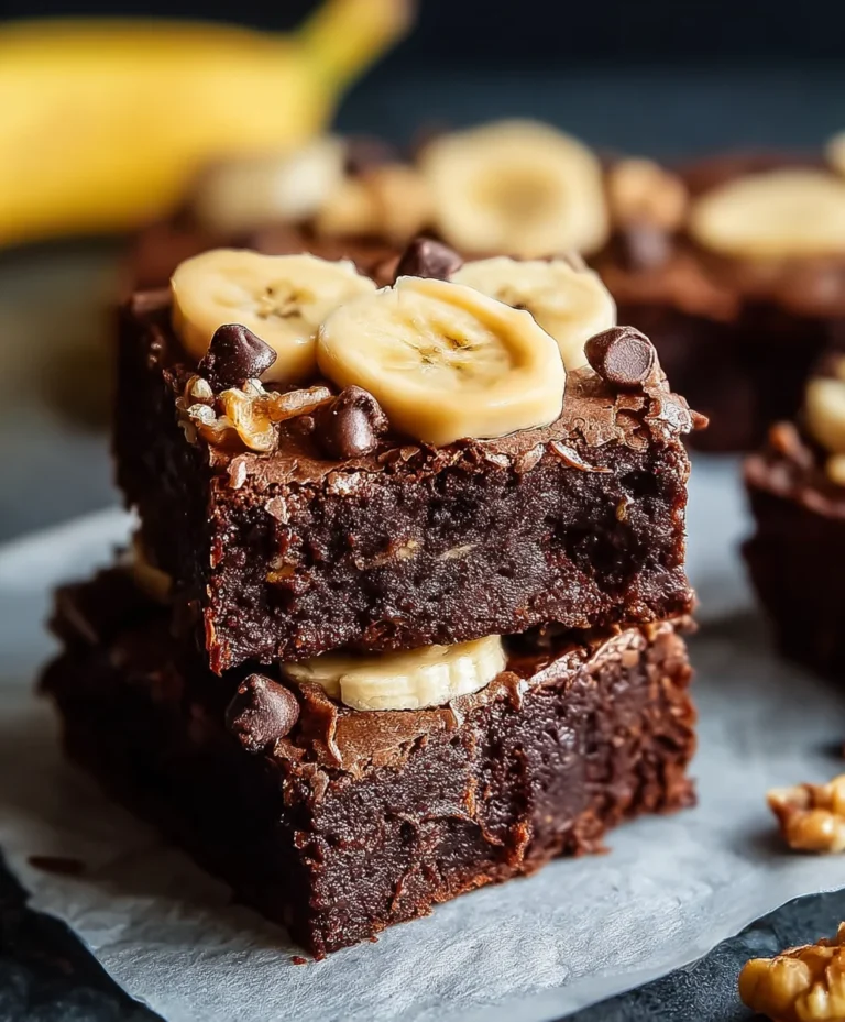 Decadent Banana Brownies – Easy Chocolatey Treat