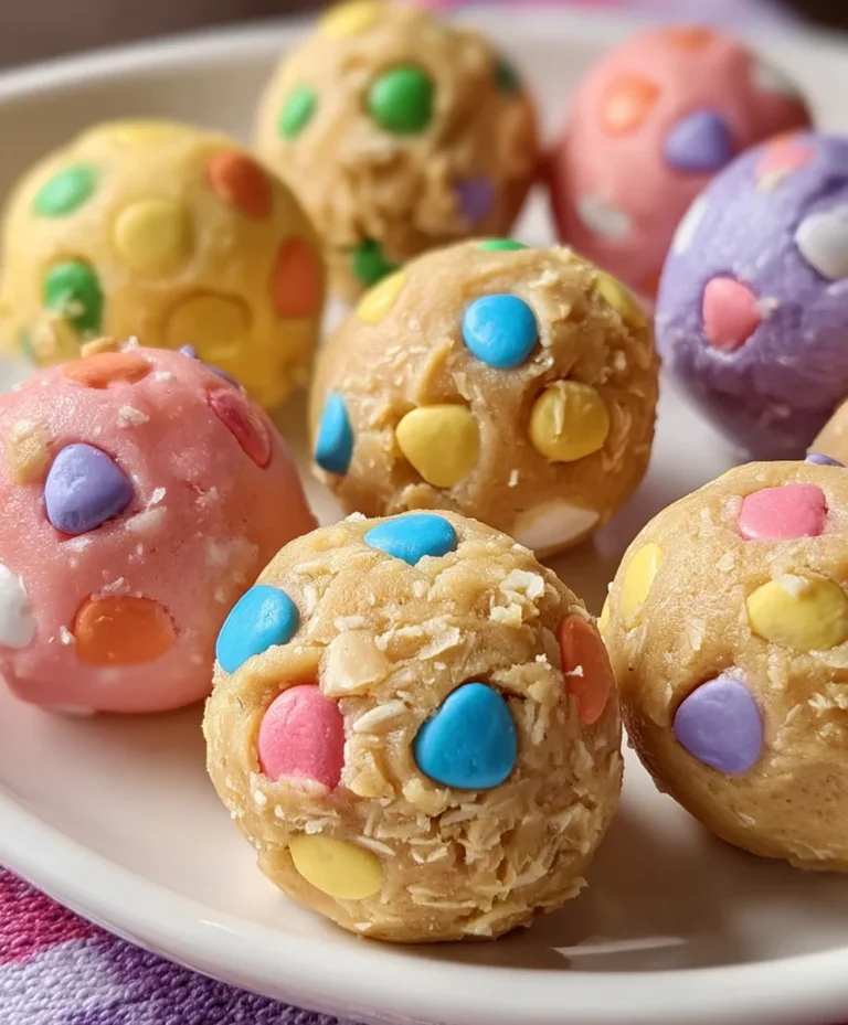 Easter Egg Cookie Dough Bites-No Bake Treat