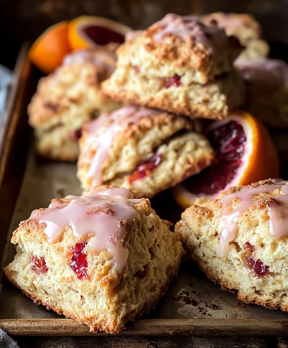 Blood Orange Scones-Zesty Citrus Baked Bliss