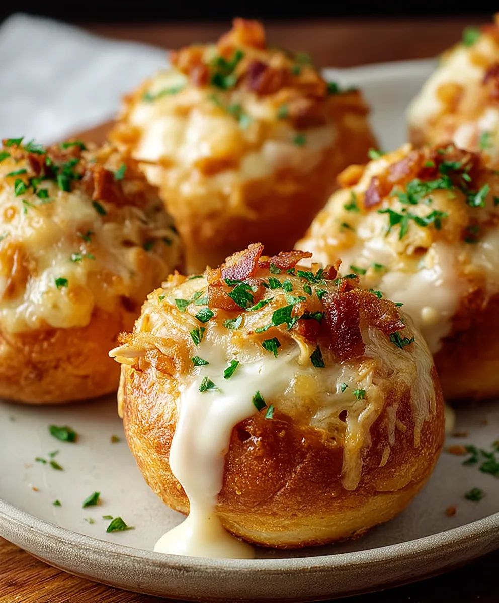 Chicken Alfredo Crazy Puffs-Little Caesars Copycat Recipe