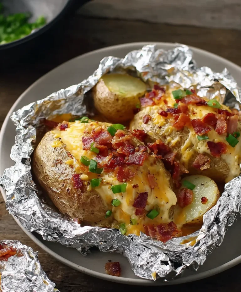 Cheesy Beef Beef Bacon Ranch Potato Foil Packets